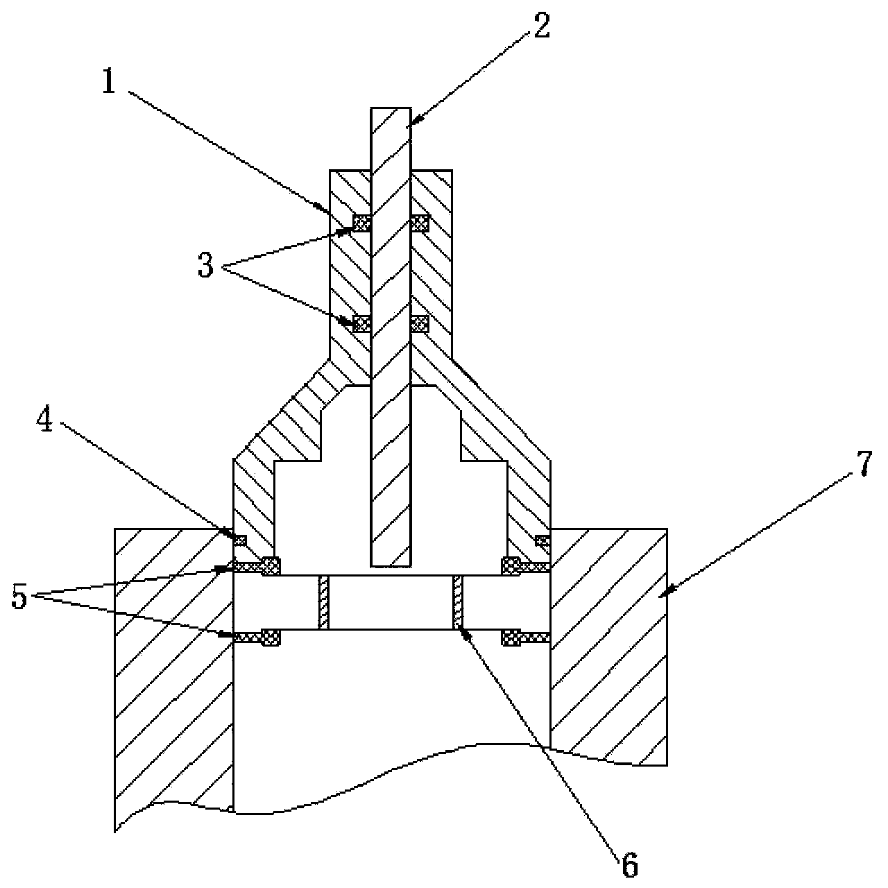 End plug on soft water valve