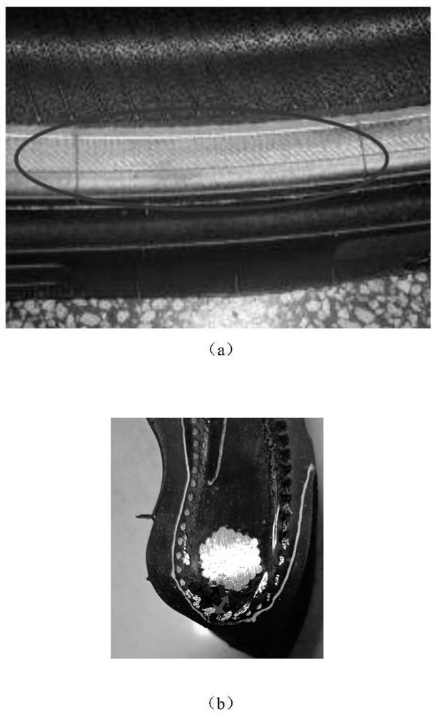 Improvement method for ensuring reasonable material distribution of tire bead bottom
