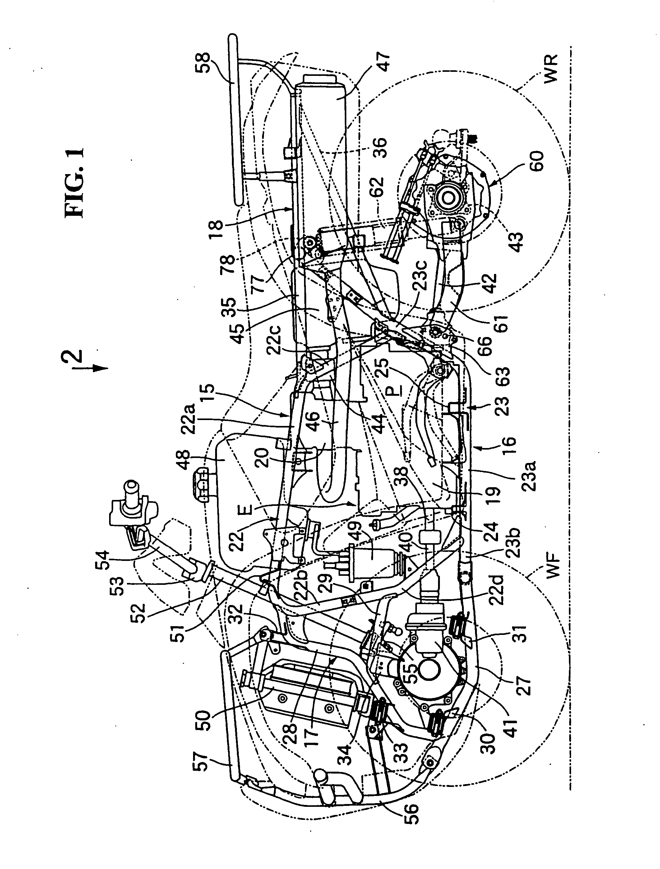Cover structure for buggy vehicle