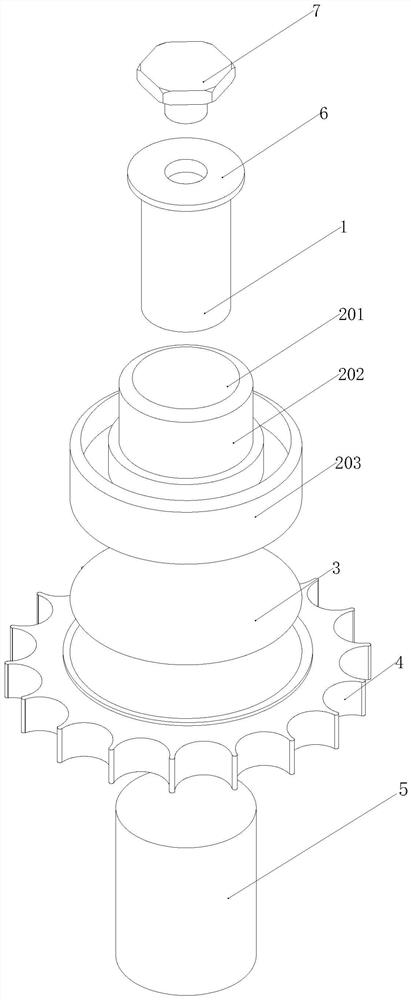 Novel automobile oil pump driving shaft and machining process thereof