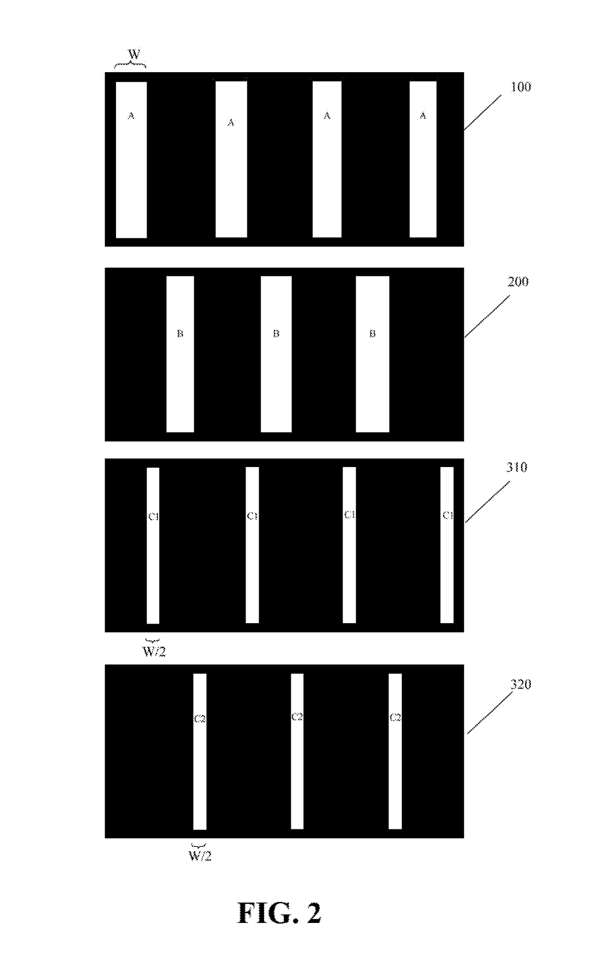 Mask group and method for fabricating an organic luminescence layer, display panel and driving method