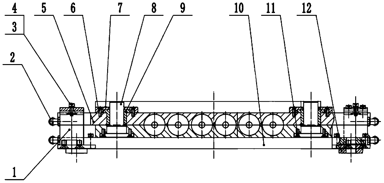 Automatic compensation device for X-ray detection of weld joint of fuel rod end plug