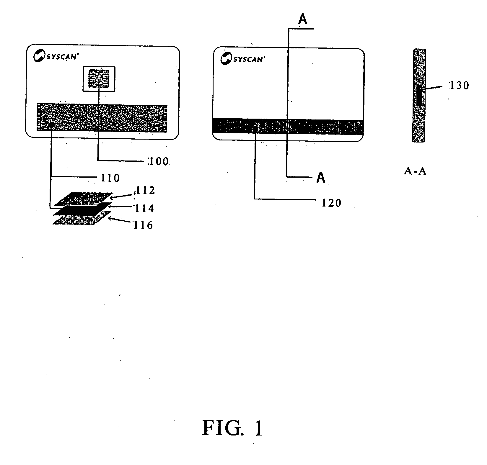 Information card with multiple storage media and a device and method for reading and writing information in said card