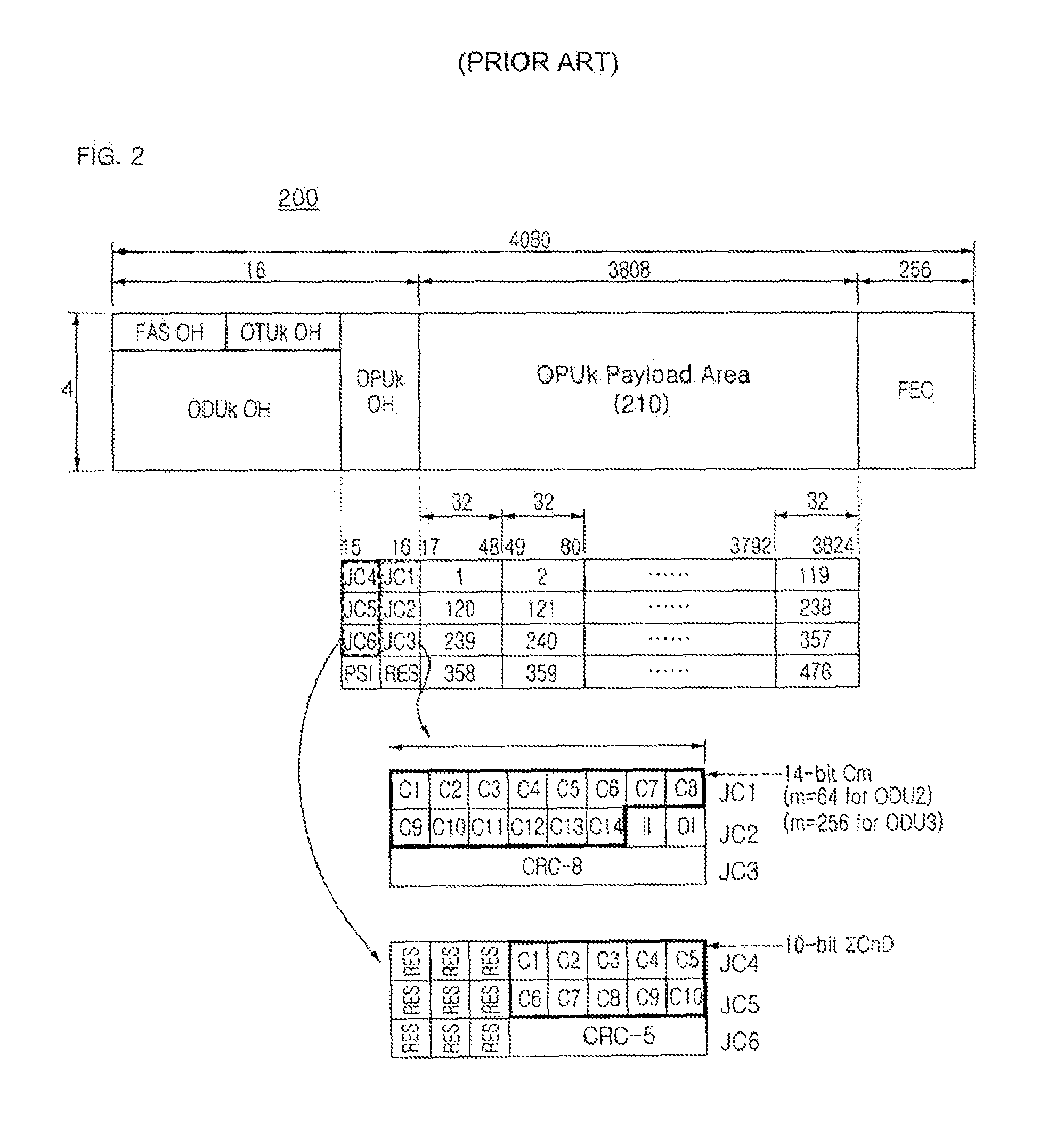 Apparatus and method for mapping a client signal