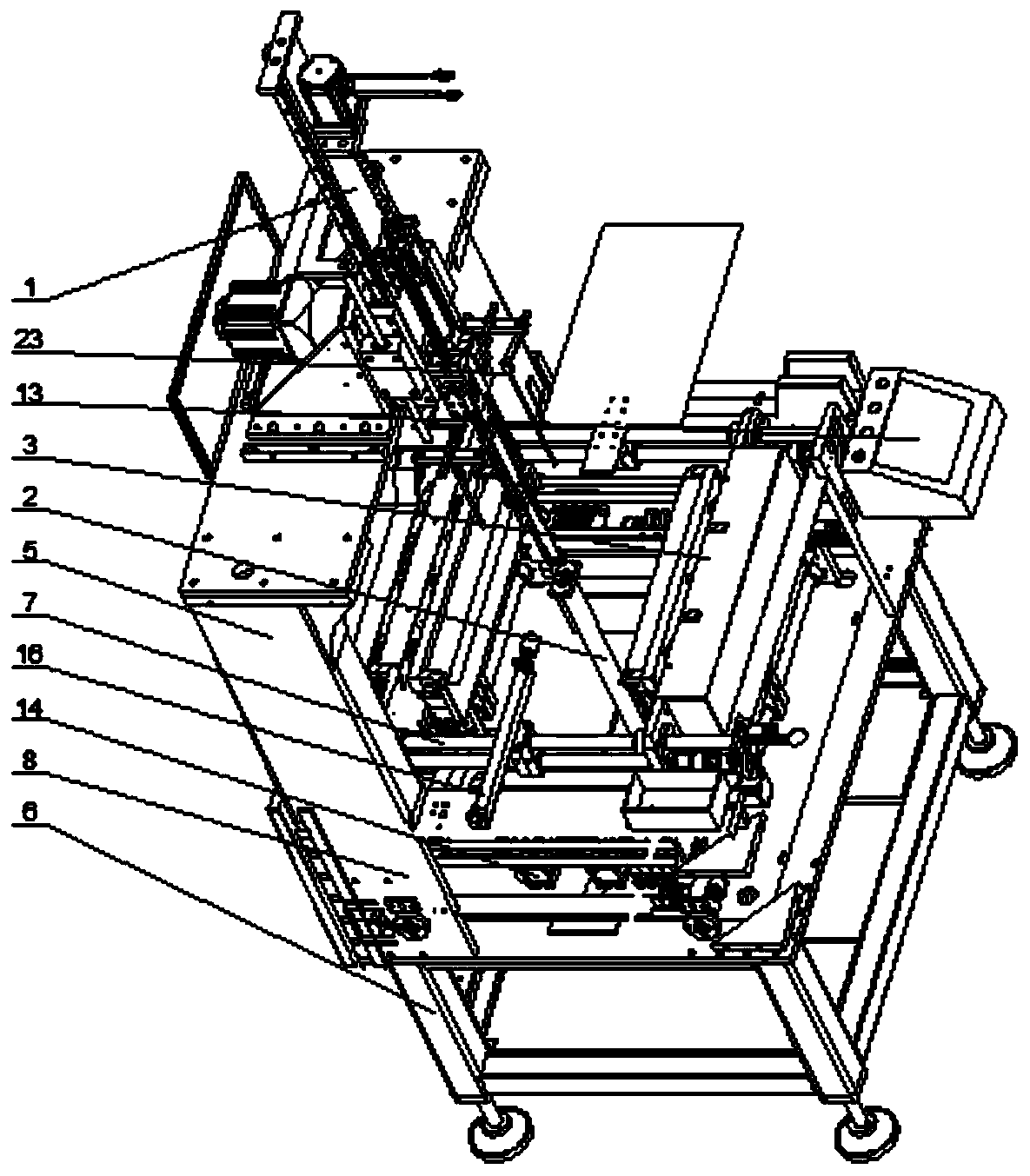 A box-making intelligent mold-adjusting and forming machine