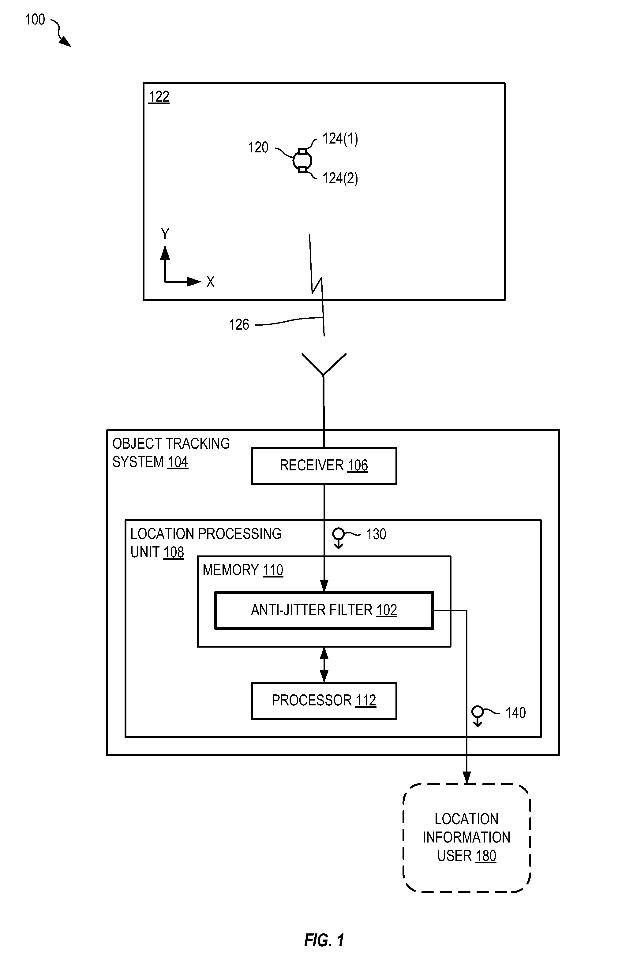 System and method for object tracking anti-jitter filtering