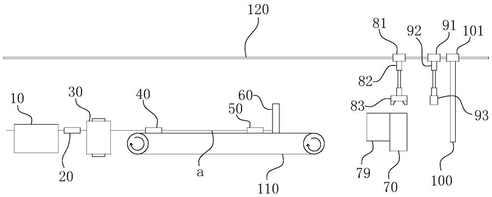 An automatic mold-threading device and a mold-threading method using the device