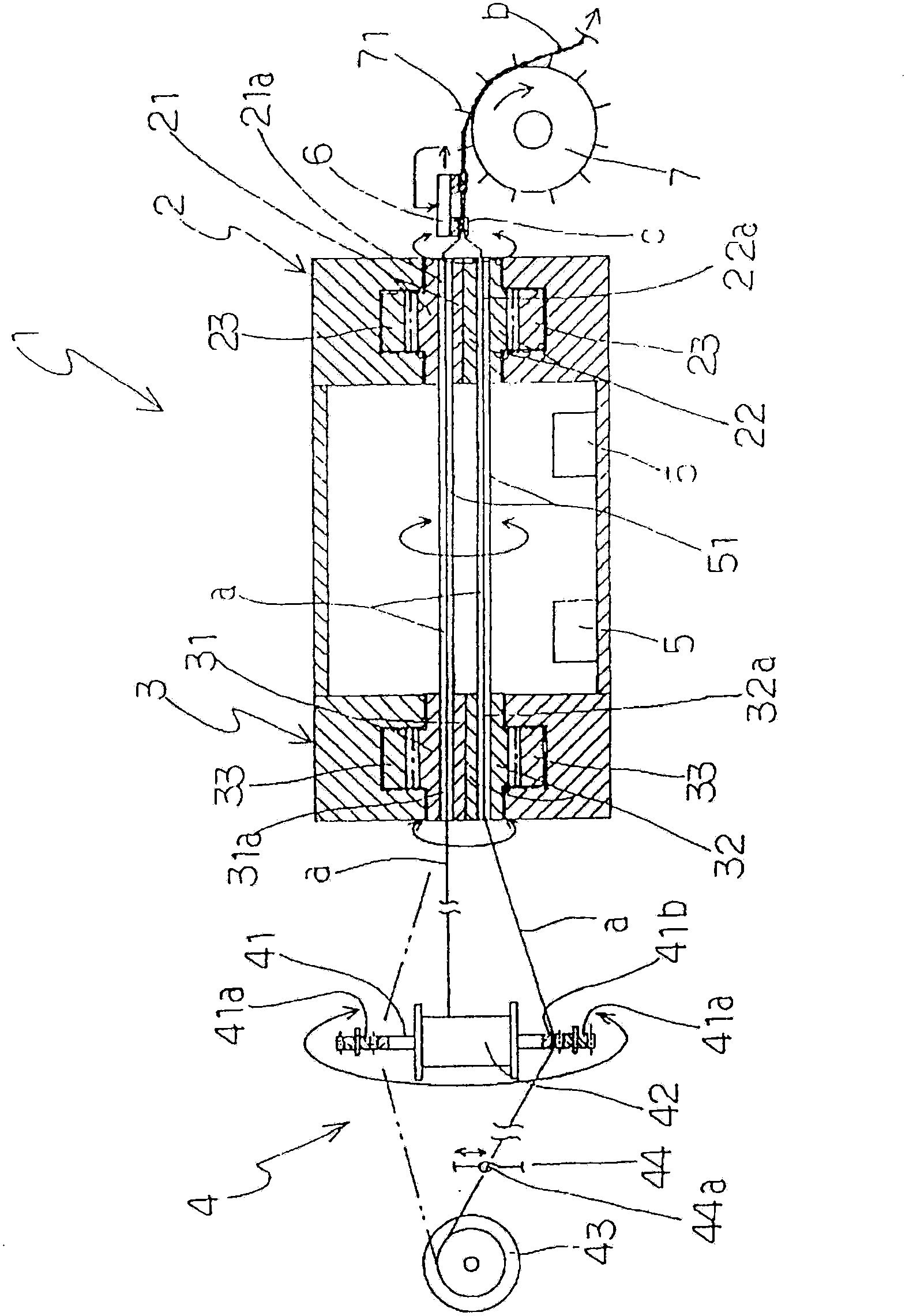 Plastic open mesh net manufacturing device and machine