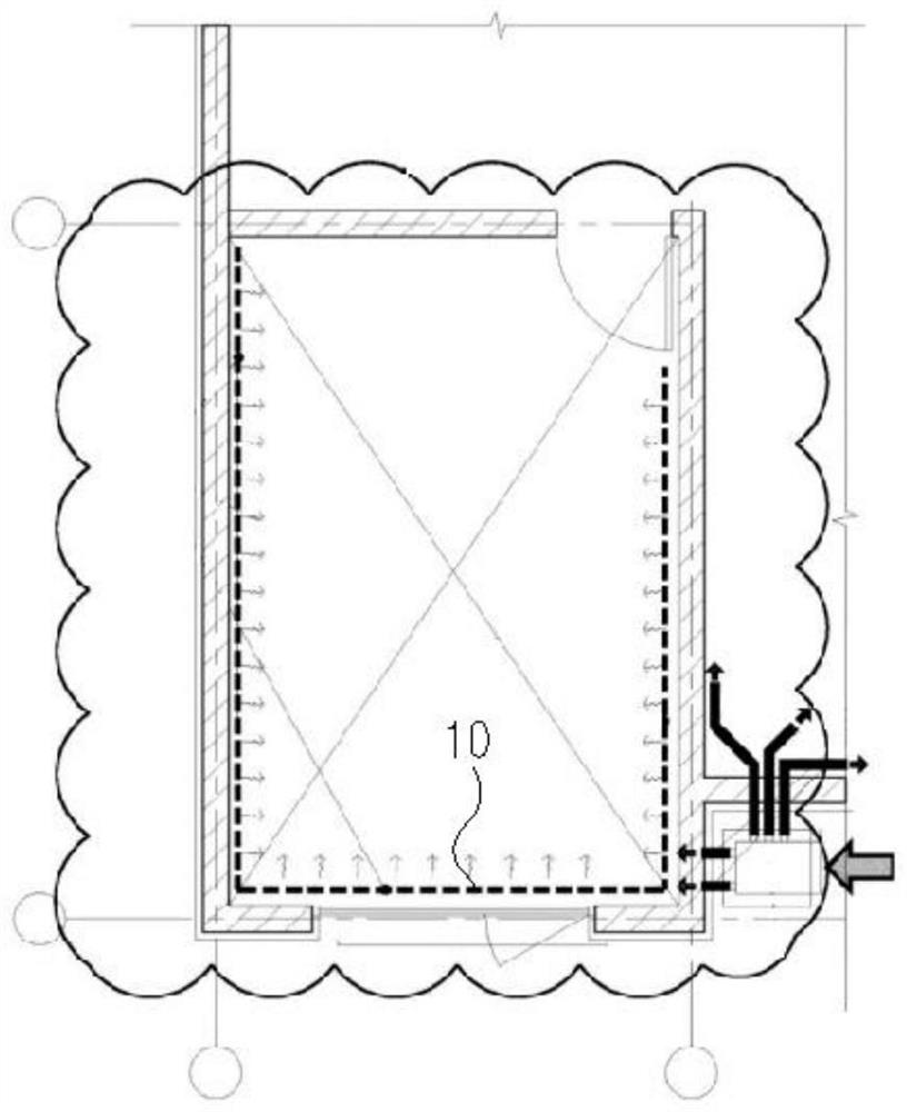 Bendable ventilation skirting line, ventilation hole plug and assembly