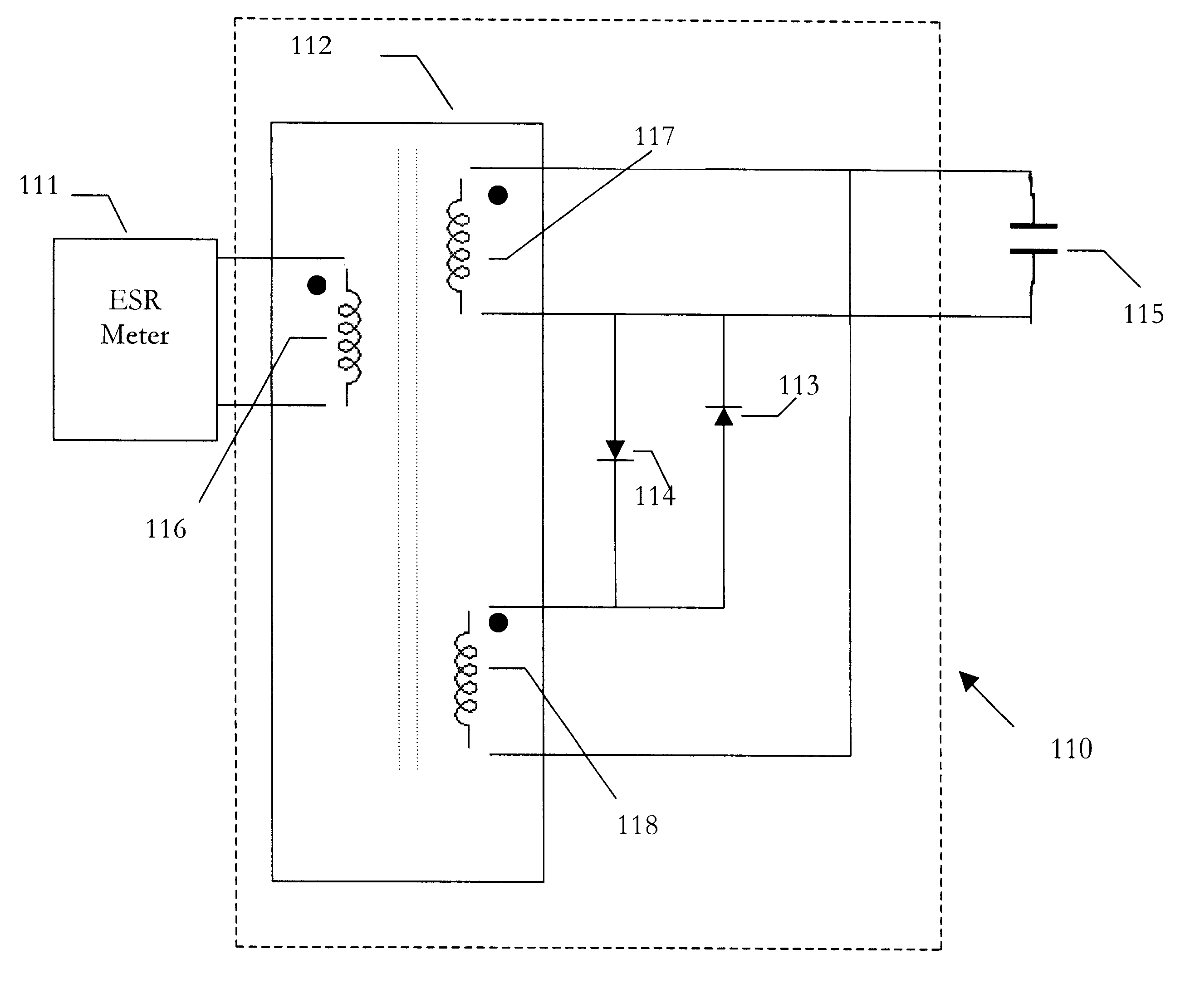 System for protecting electronic test equipment from charged capacitors