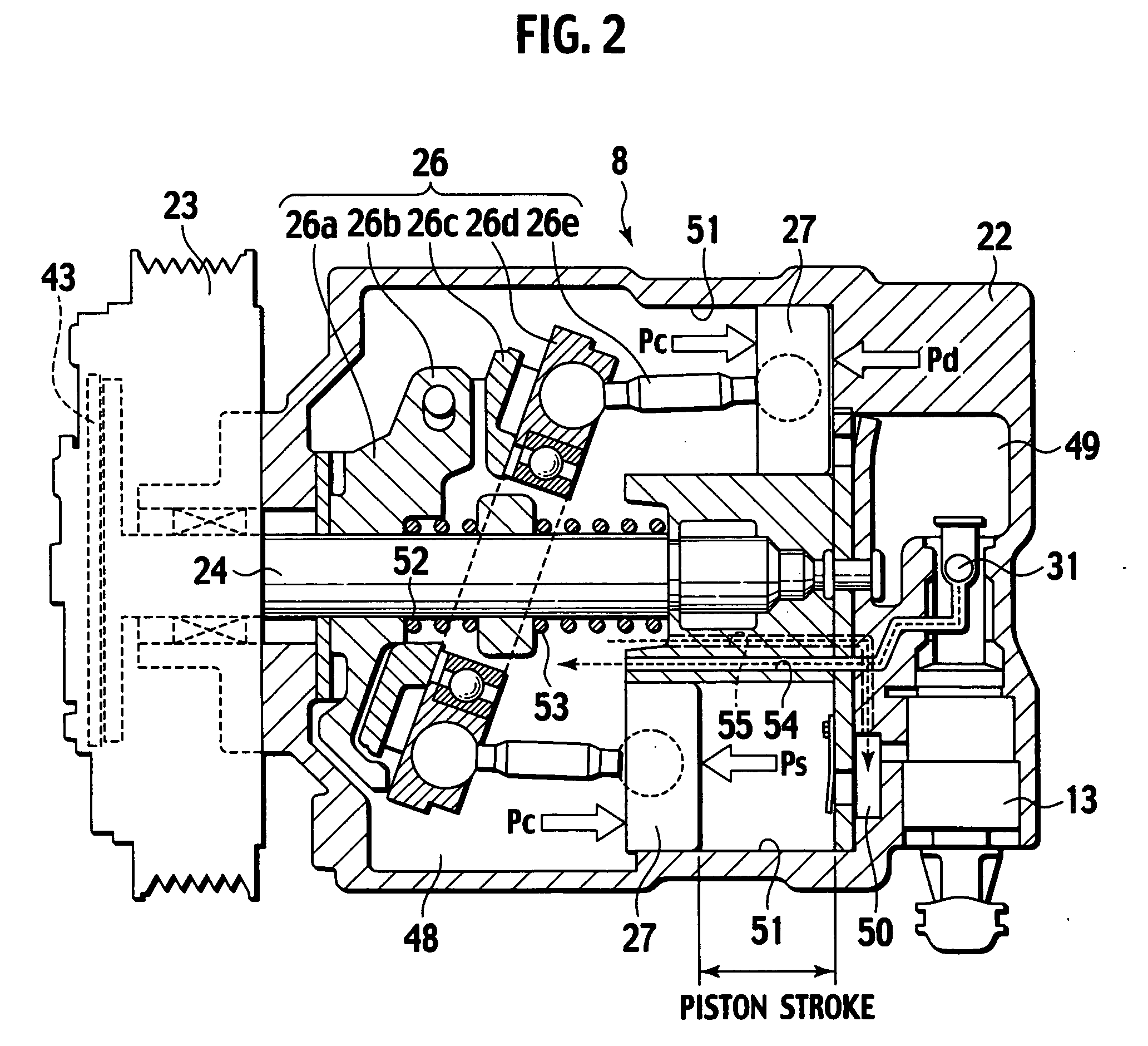 Apparatus for and method of calculating torque of variable capacity compressor