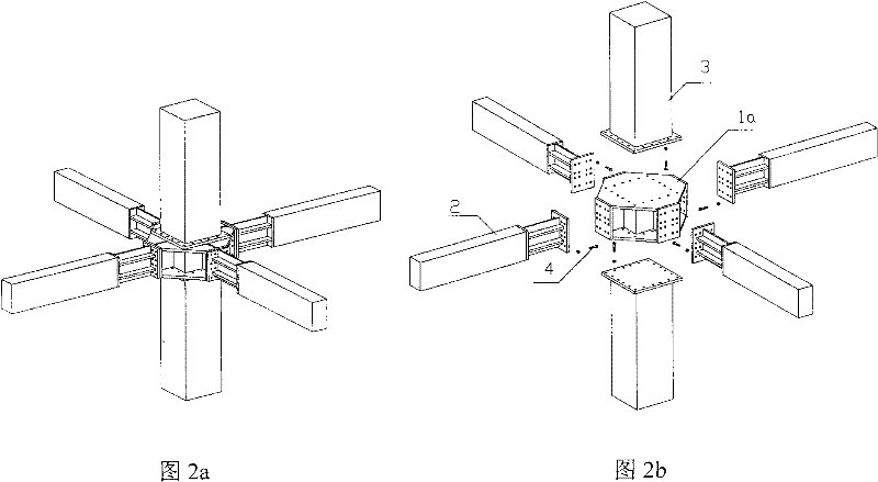 Steel joint precast and assembled reinforced concrete frame structure