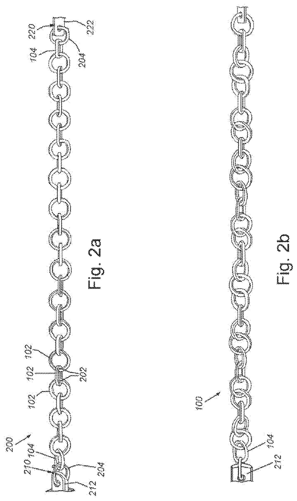 System and method for conversion of rotational motion into linear actuation by mechanical stacking or unstacking of connected links
