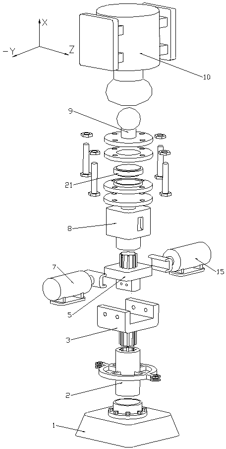 Helicopter rotor system elastic bearing load measuring device