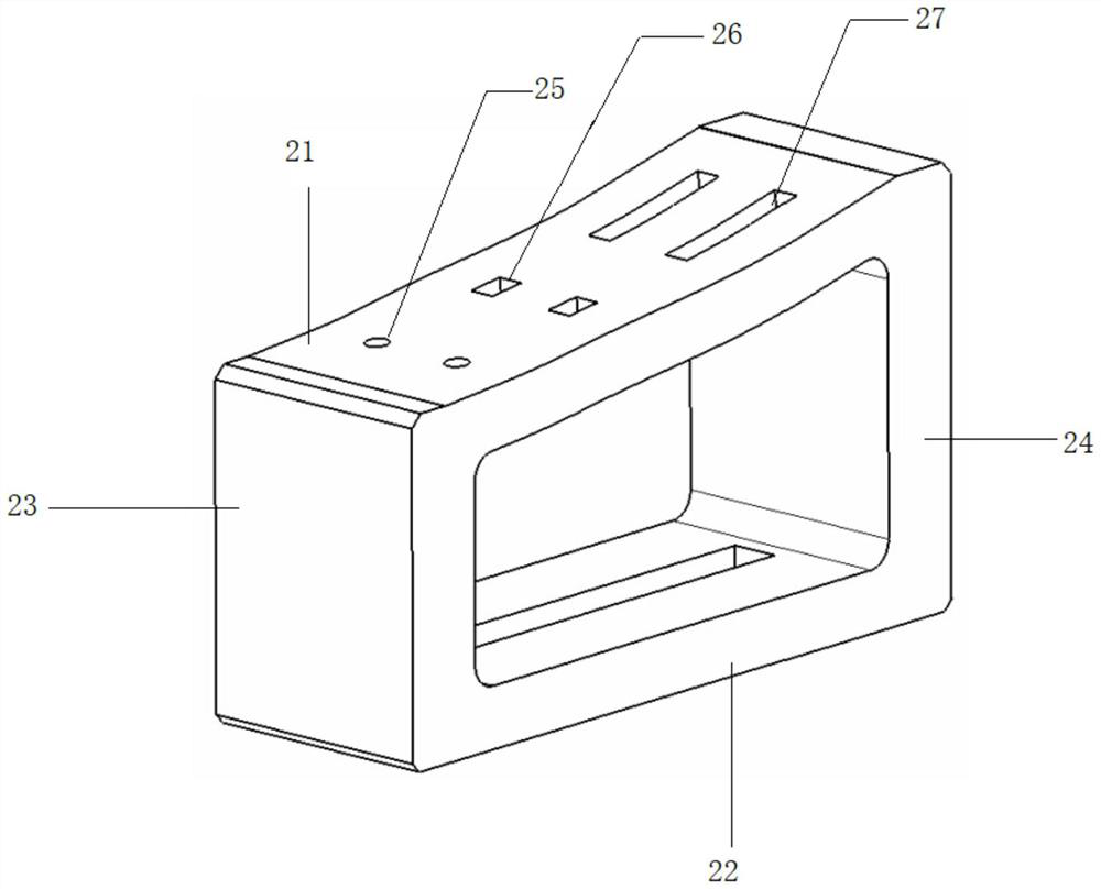 Hinge static strength test clamping device and system