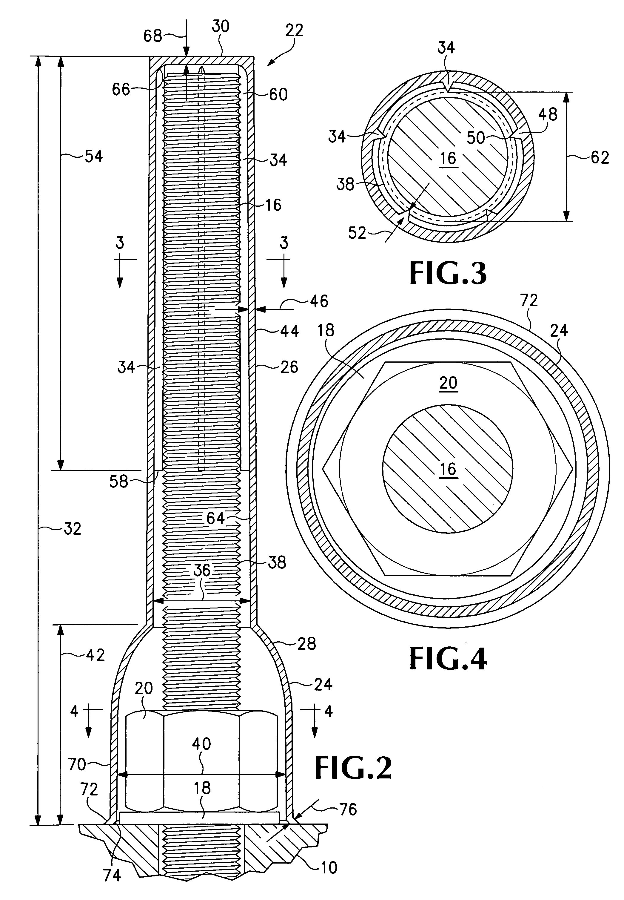 Protective cover for fasteners