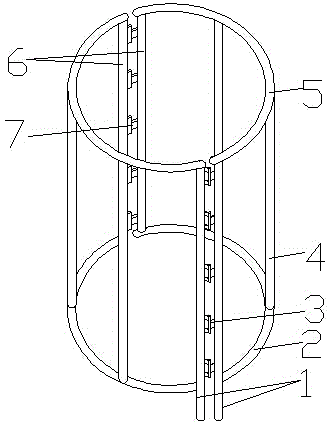 Copper line take-up reel opening and closing reinforcement device