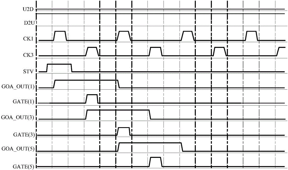 Detection device and detection method for array substrate row drive circuit