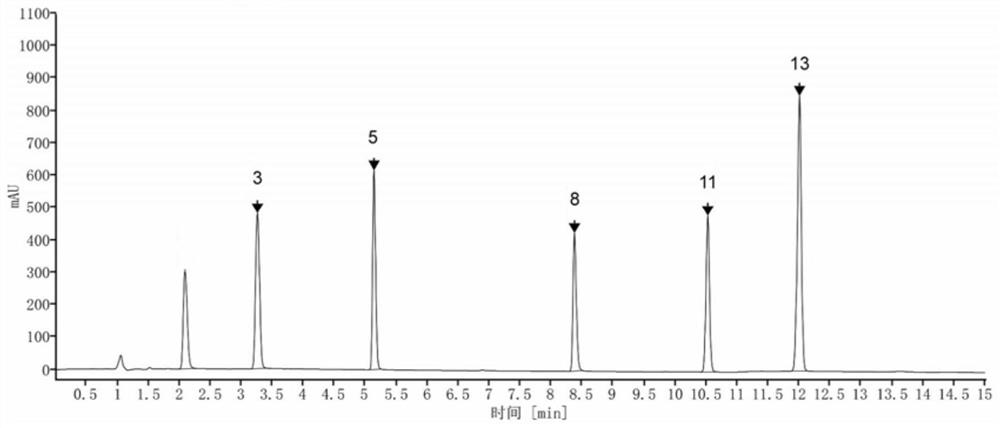 Detection method of strong loquat syrup fingerprint spectrum and fingerprint spectrum thereof