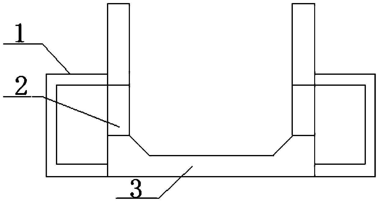 Prefabricated trench groove fish nest component