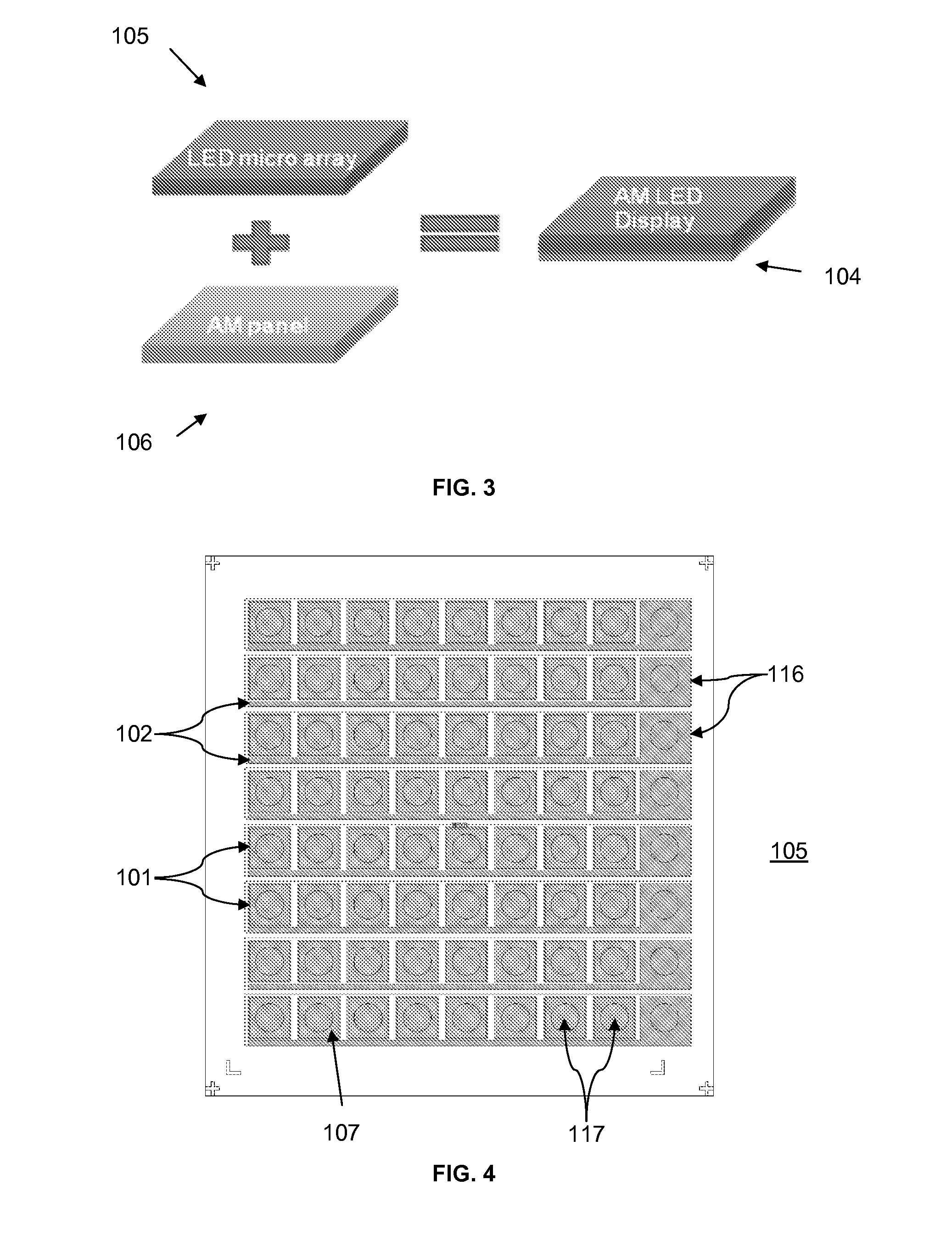 Method for manufacturing a monolithic LED micro-display on an active matrix panel using flip-chip technology and display apparatus having the monolithic LED micro-display