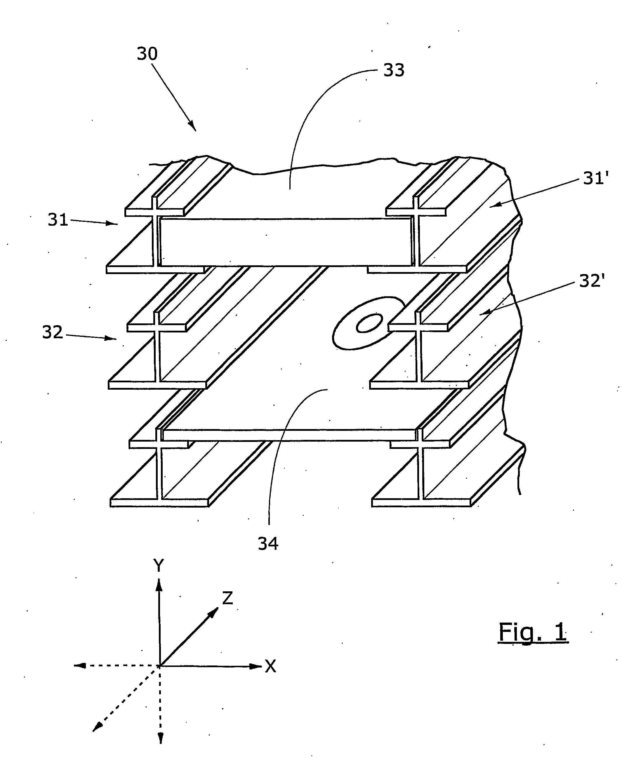 Device for moving objects contained inside an automatic vending machine