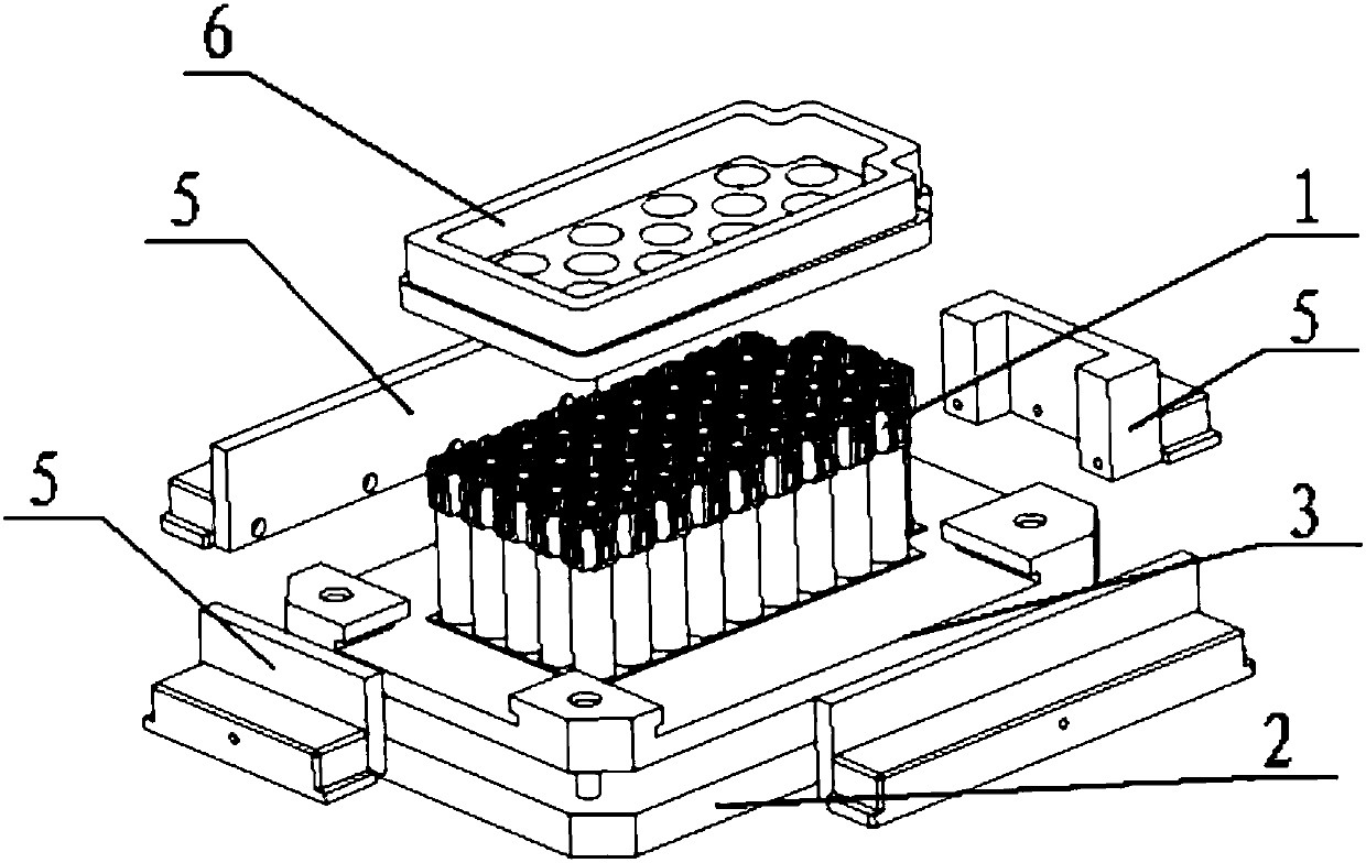 Battery module gluing device
