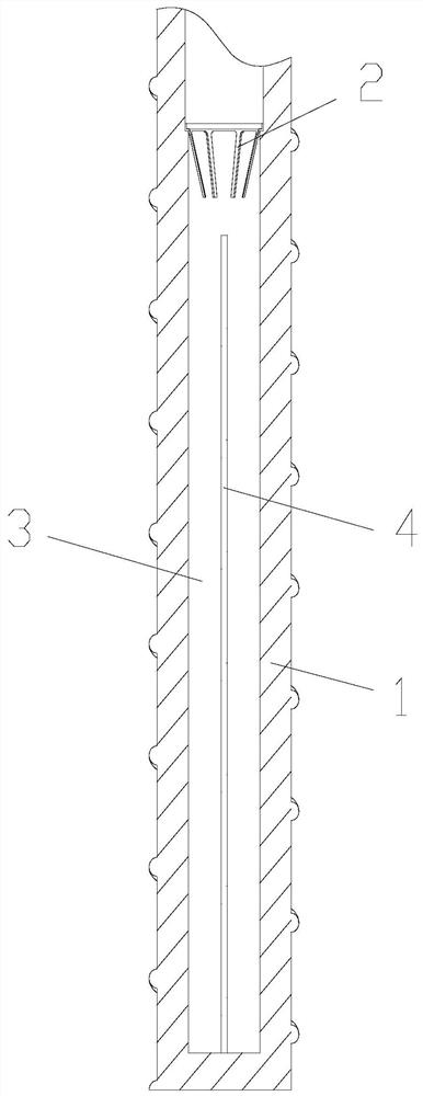 Hollow charging anchor rod device