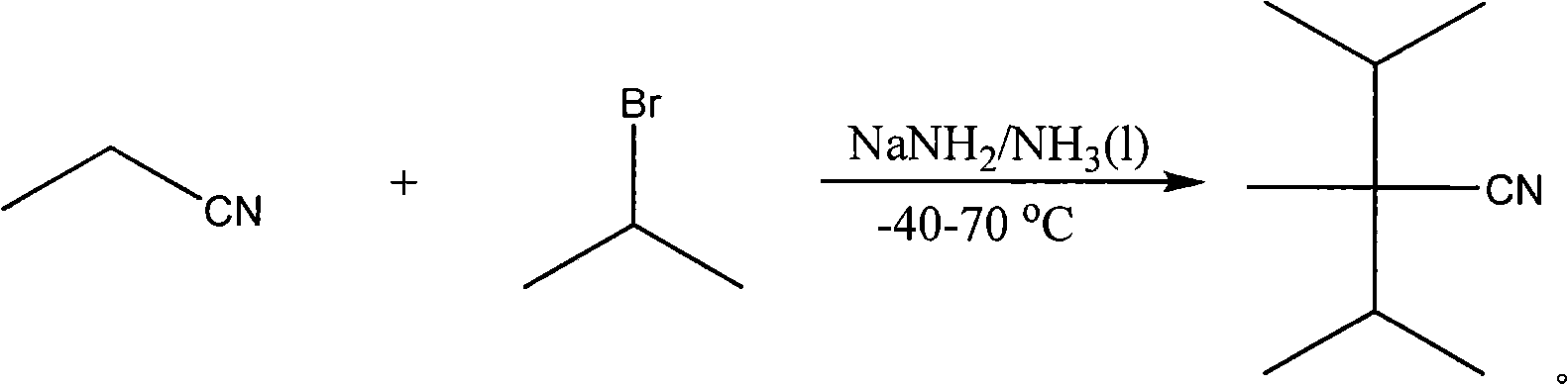 Preparation method of 2,3-dimethyl-2-isopropyl butyronitrile