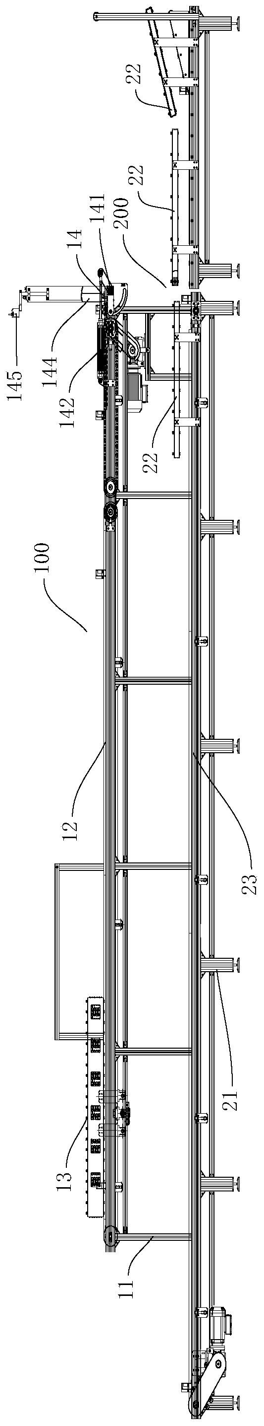 Double-layer automatic conveying device for tire tube and green tire