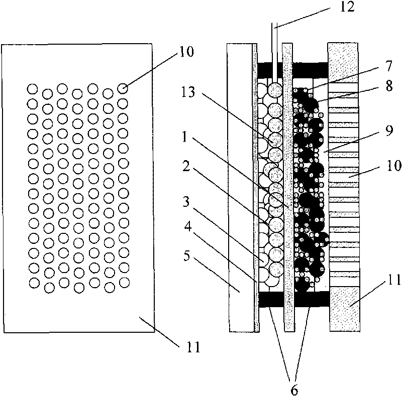 Solar battery for staggered power generating in situ