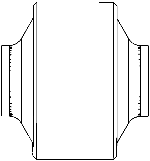 Bushing structure of cantilever frame shock absorber