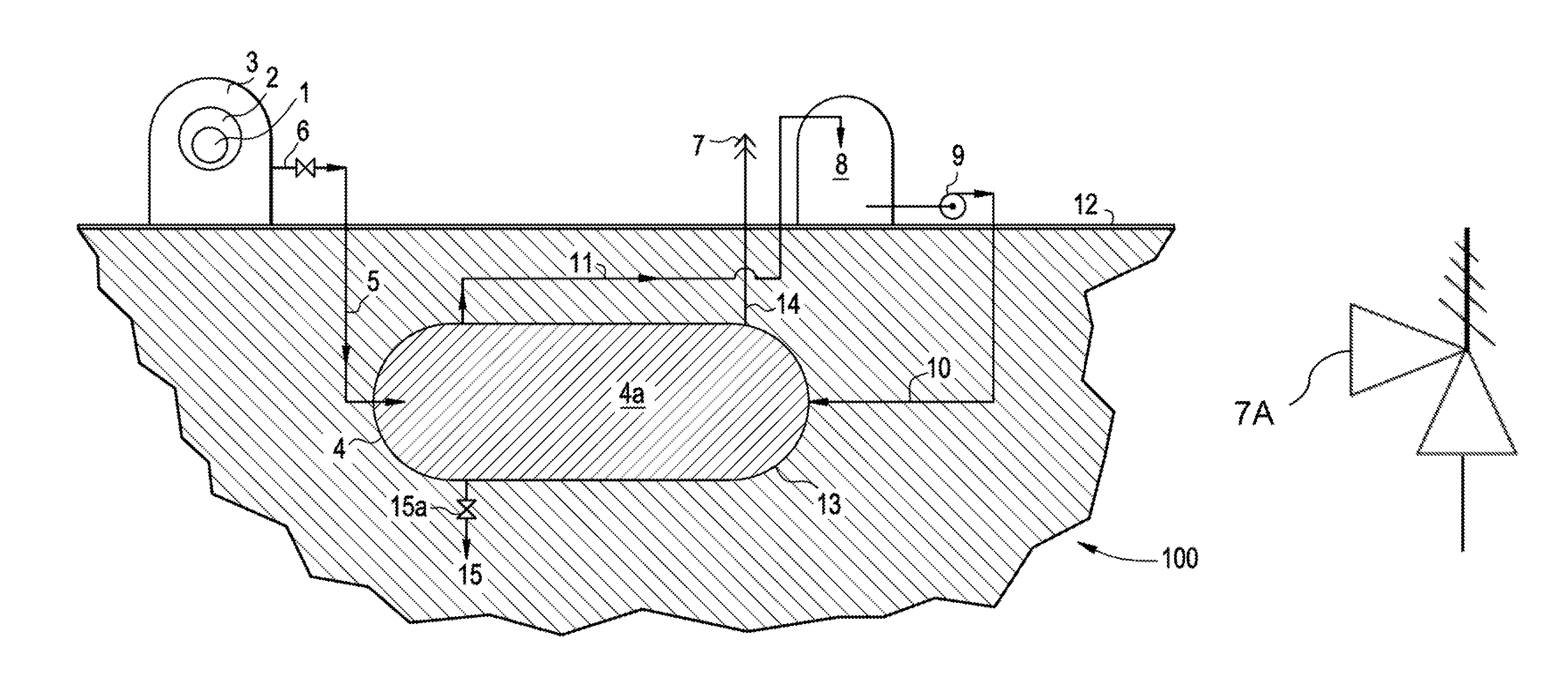 Radioactive capture system for severe accident containment of light water reactors (LWRS), and method thereof