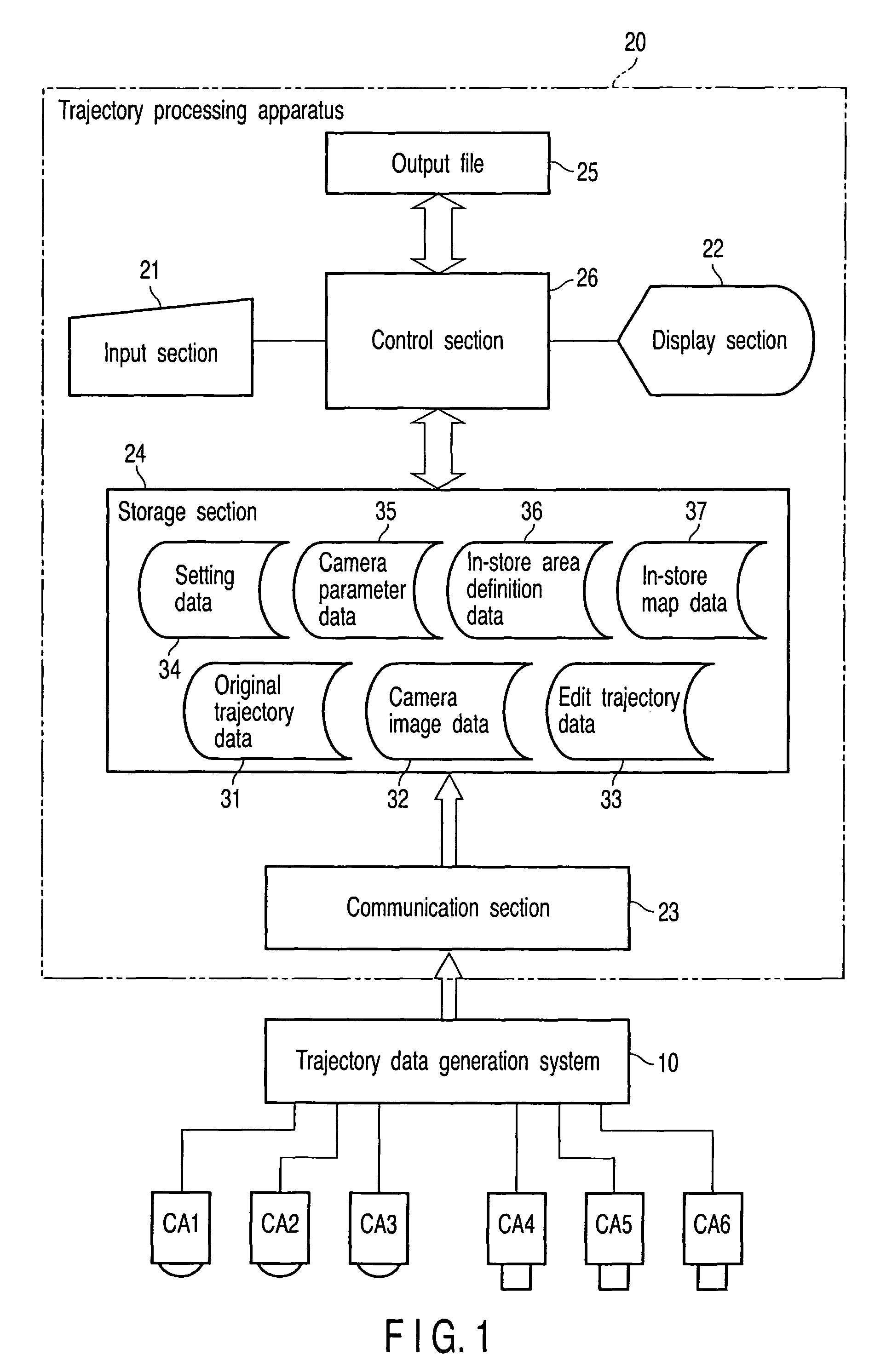 Trajectory processing apparatus and method