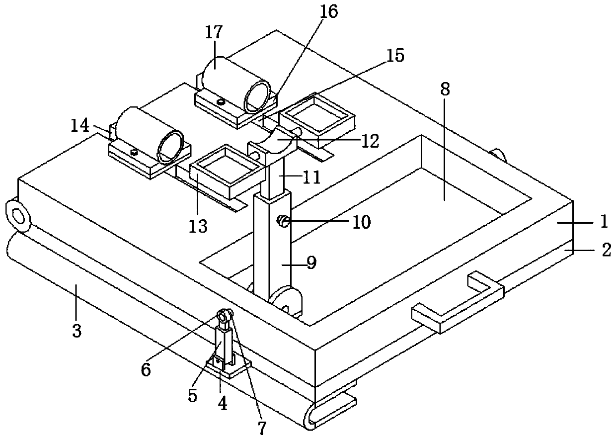 Leg fixing and supporting device for orthopedic nursing