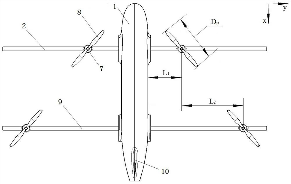 A trapezoidal layout tandem tilting wing aircraft and its tilting mechanism