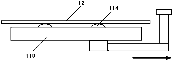 Glass substrate taking and placing device