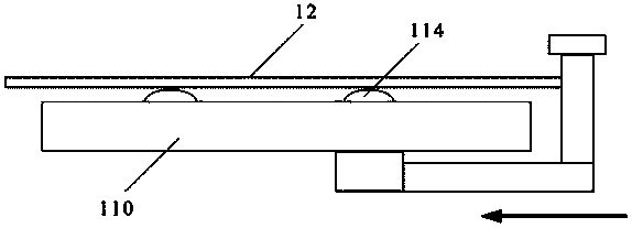 Glass substrate taking and placing device