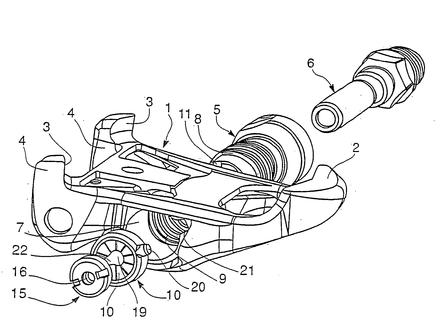Cycle pedal with adjustable axial positioning