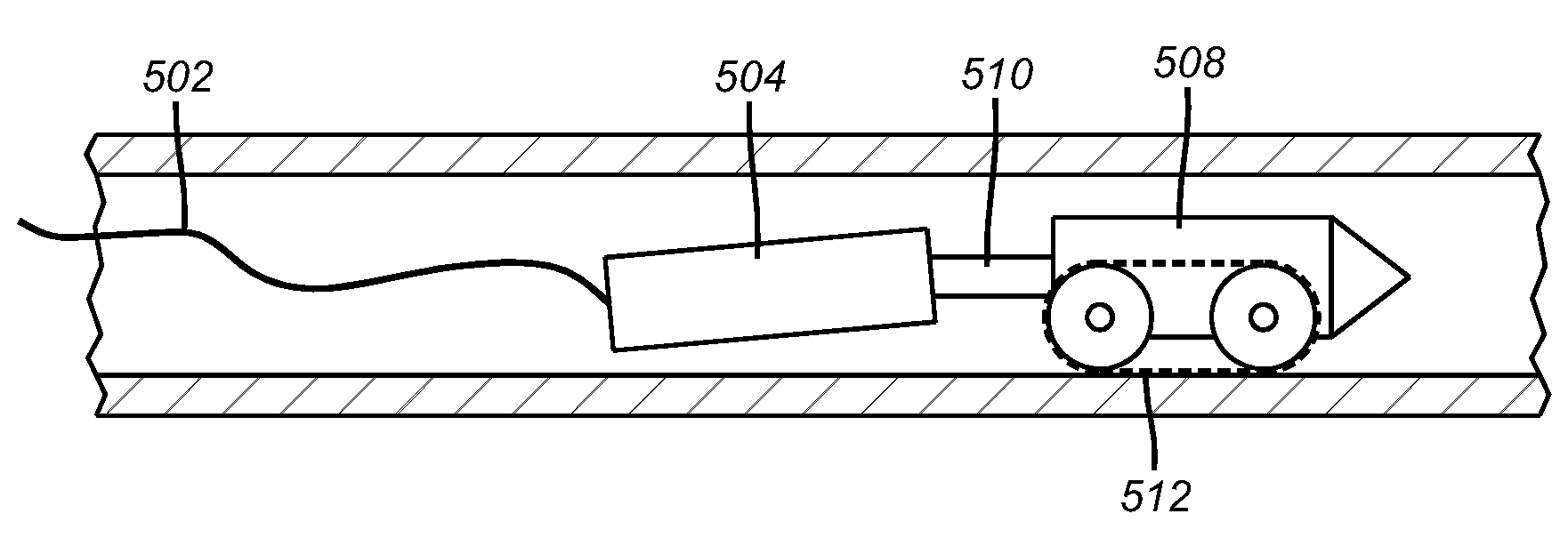 Slickline conveyed bottom hole assembly with tractor