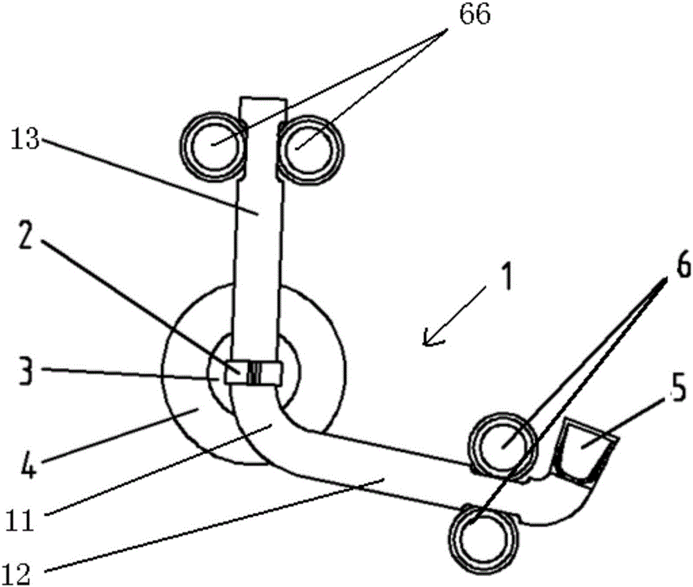 Adjustable-drop-point type rapid transferring device and method based on rotation form