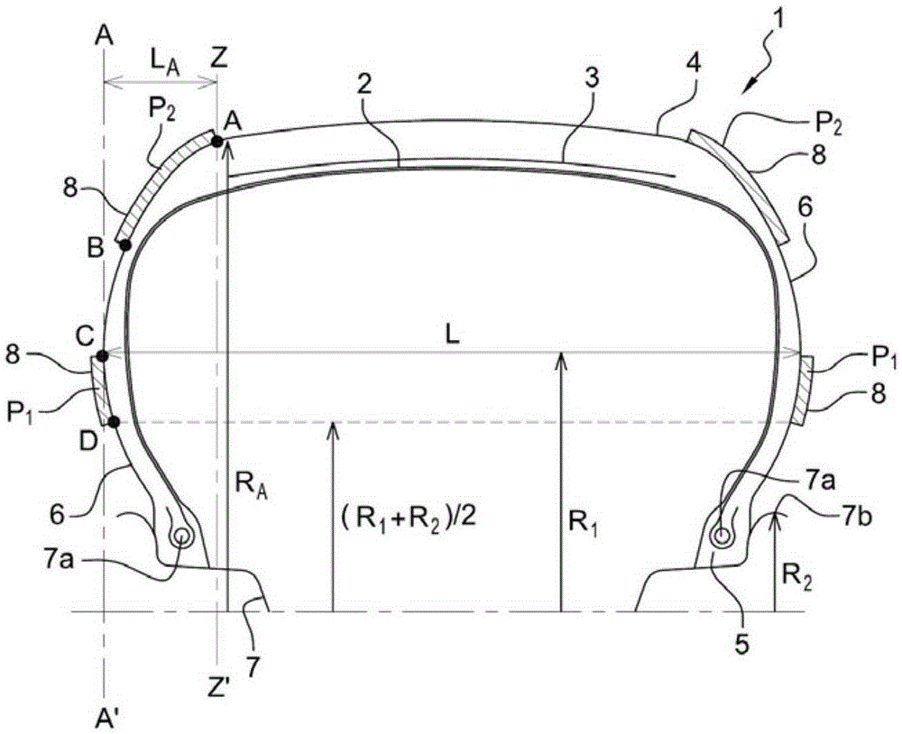 Bias- or radial-carcass tyre