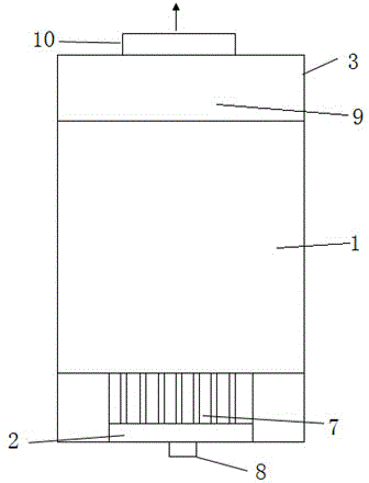 Device for treating heat and damp in enclosed space