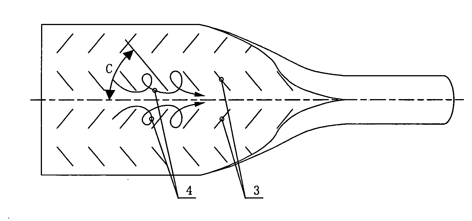 An enhanced heat transfer tube with discrete bidirectionally inclined ribs