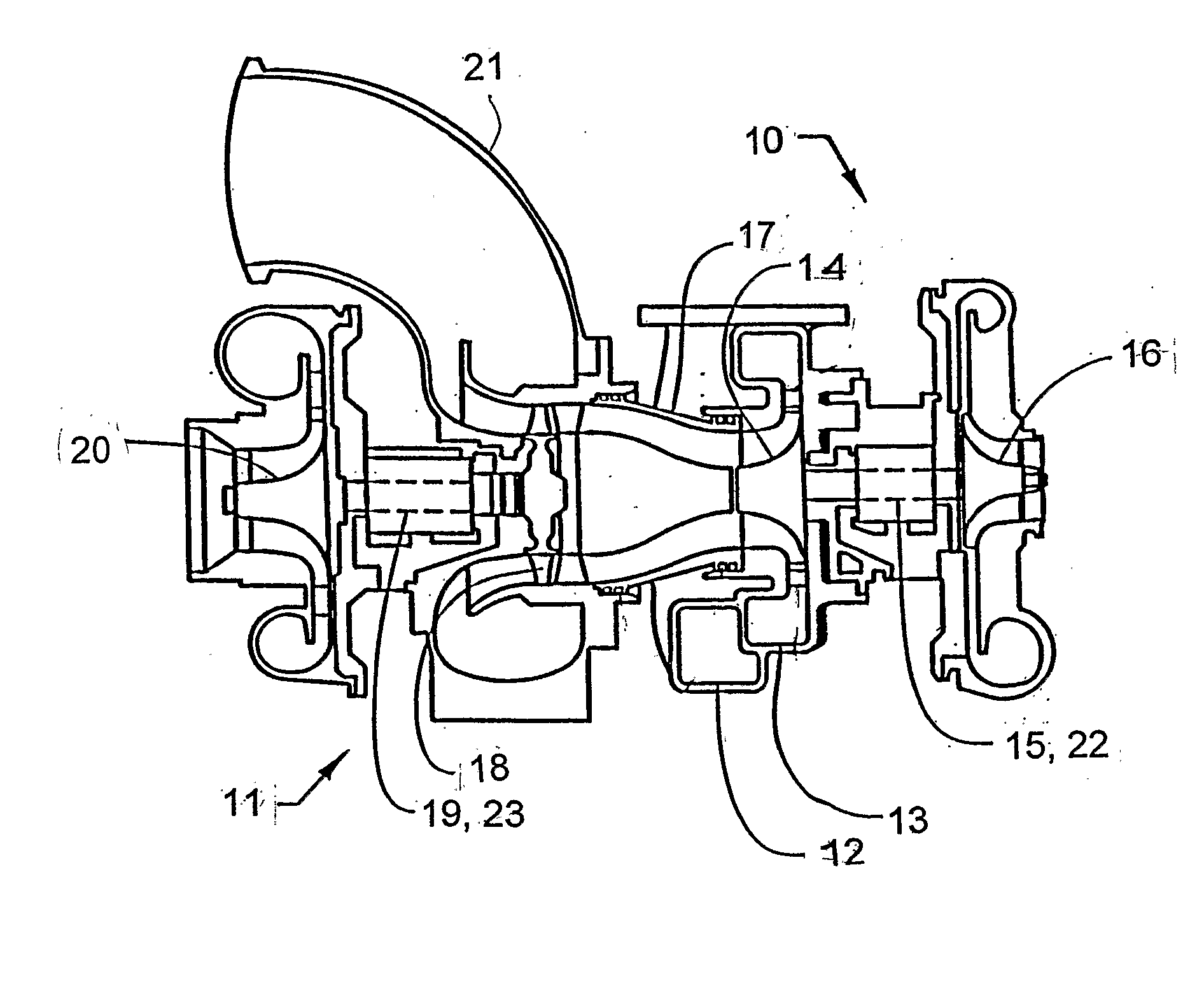 Turbo Charger Unit With Bearings For A Rotor Shaft