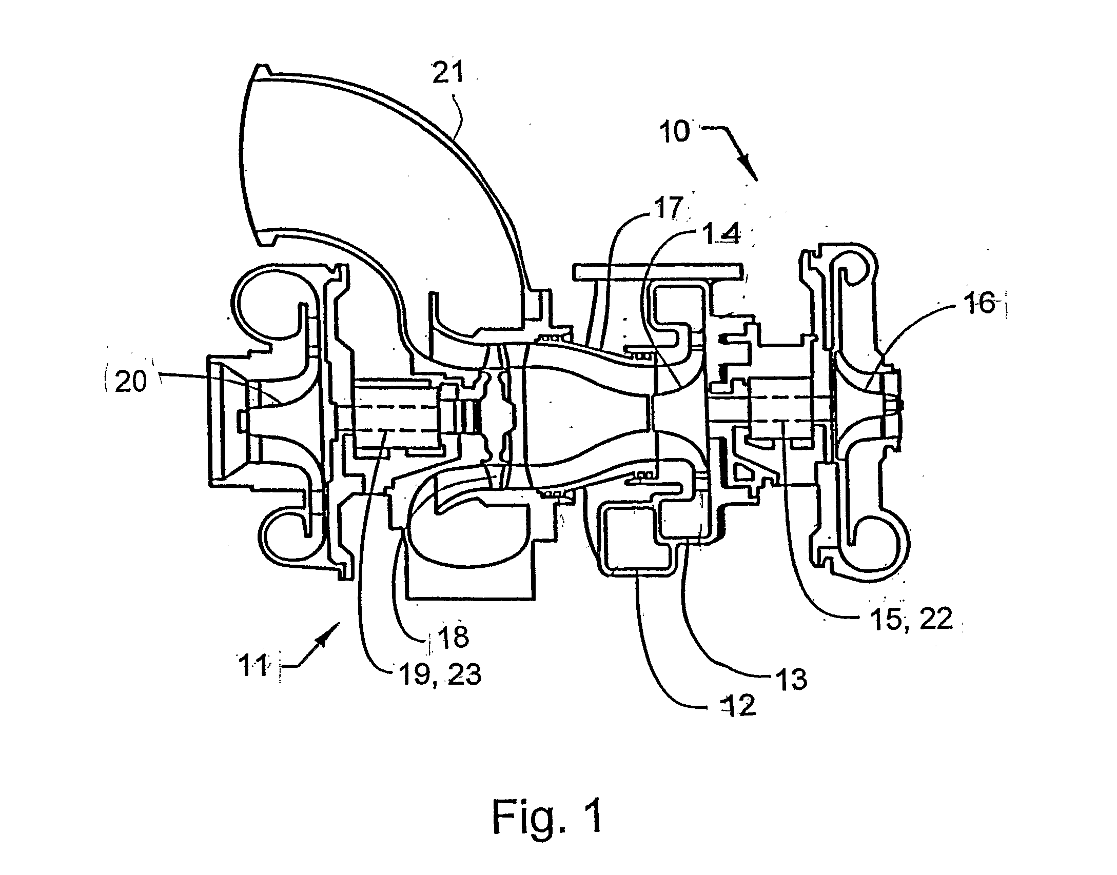 Turbo Charger Unit With Bearings For A Rotor Shaft