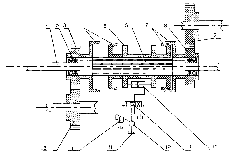 Clutch type double-selecting transmission device
