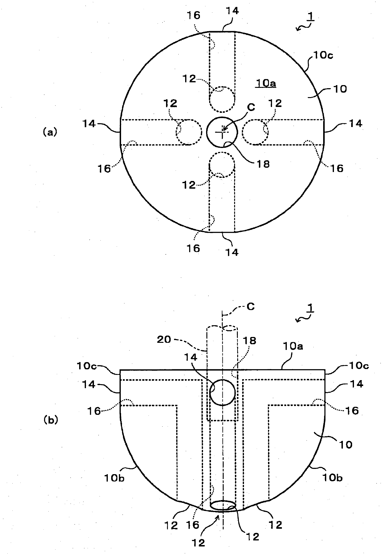 Stirring rotating body and stir device