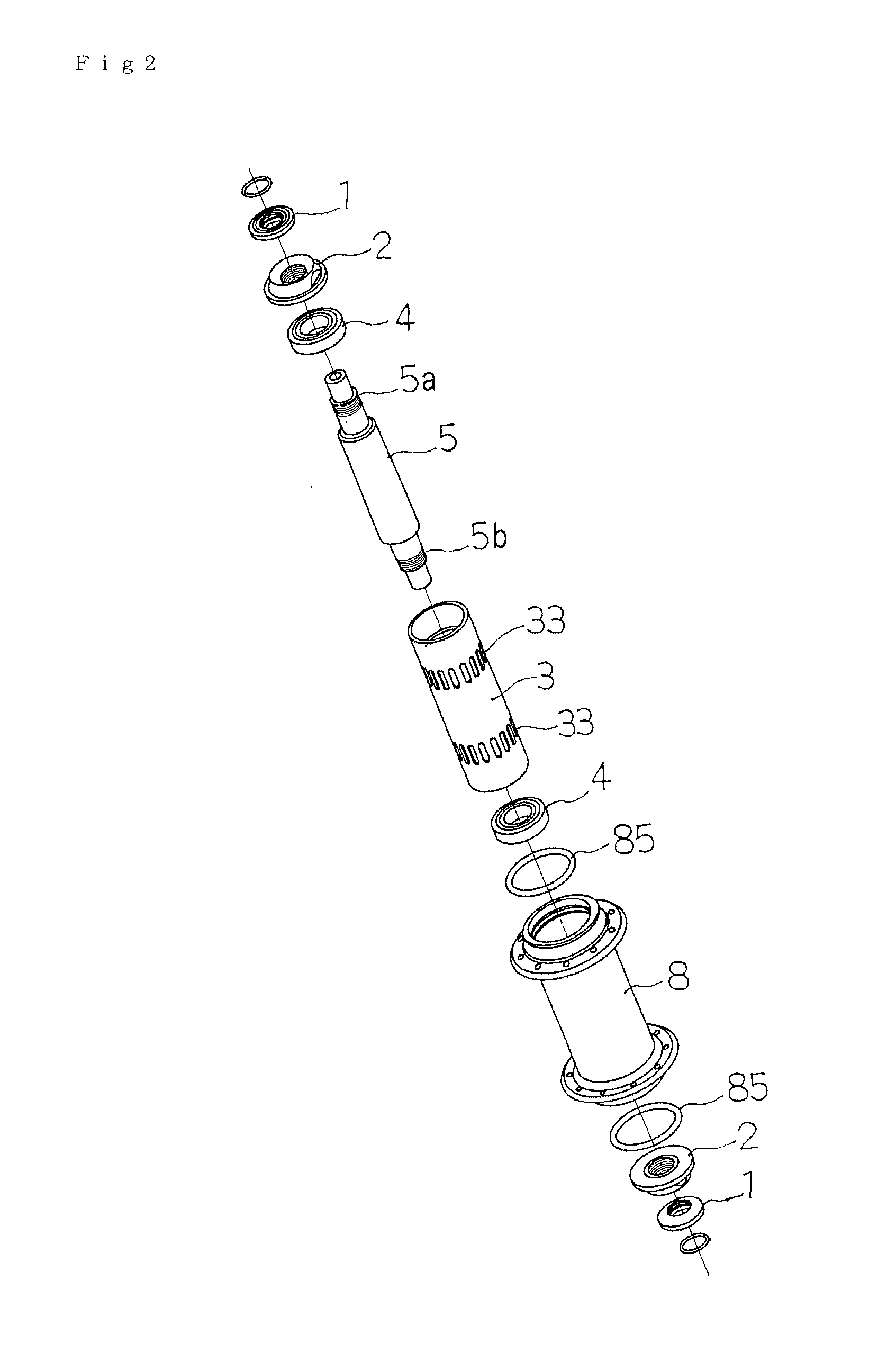 Hub device for bicycle