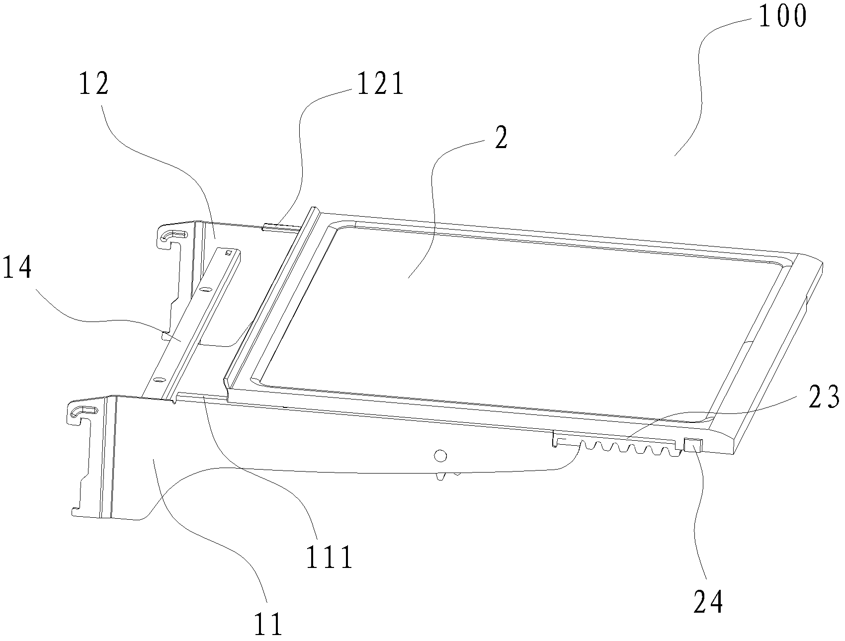 Storage rack assembly for refrigerator and refrigerator provided with same